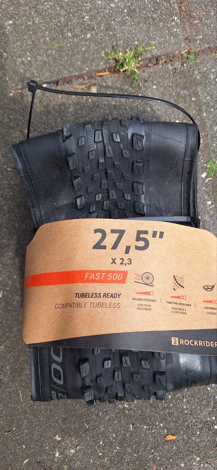 Rockrider Fast 500 27.5" x 2.3 Tubeless Ready MTB Band, Fietsen en Brommers, Fietsonderdelen, Band, Nieuw, Ophalen of Verzenden