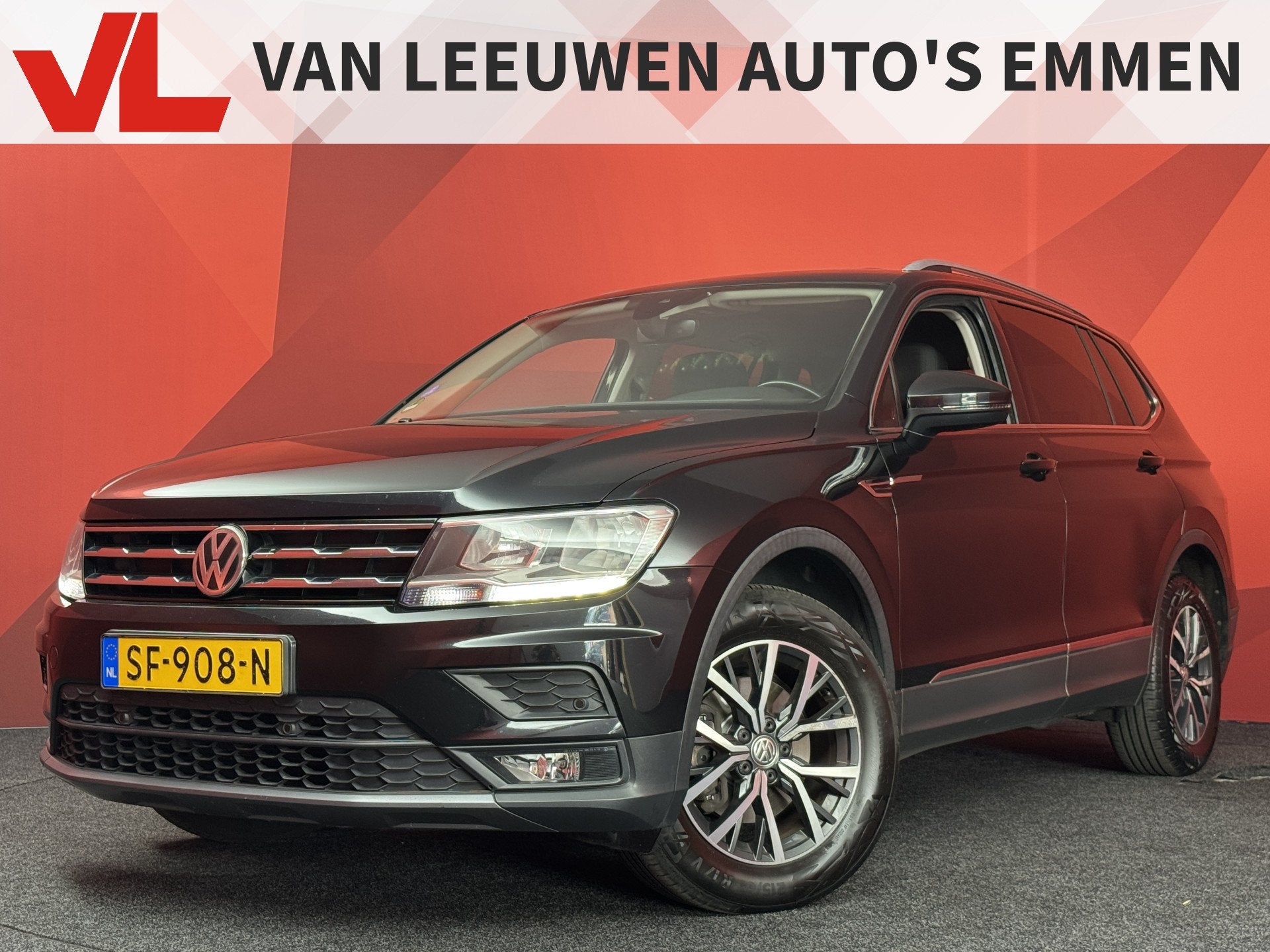 Volkswagen Tiguan Allspace 1.4 TSI Comfortline 7p. | ACC | C, Stof, 4 cilinders, 7 stoelen, Zwart