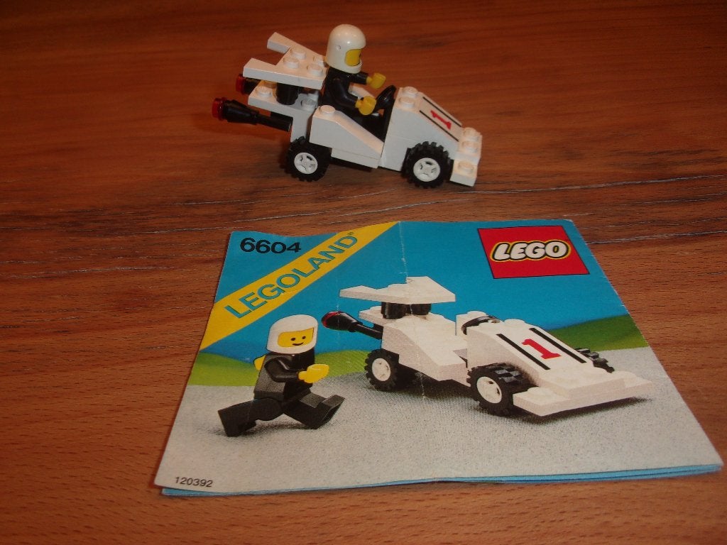 Lego Town 6604-1 Formula I Racer uit 1986, Compleet, Gebruikt, Overige thema's, Lego