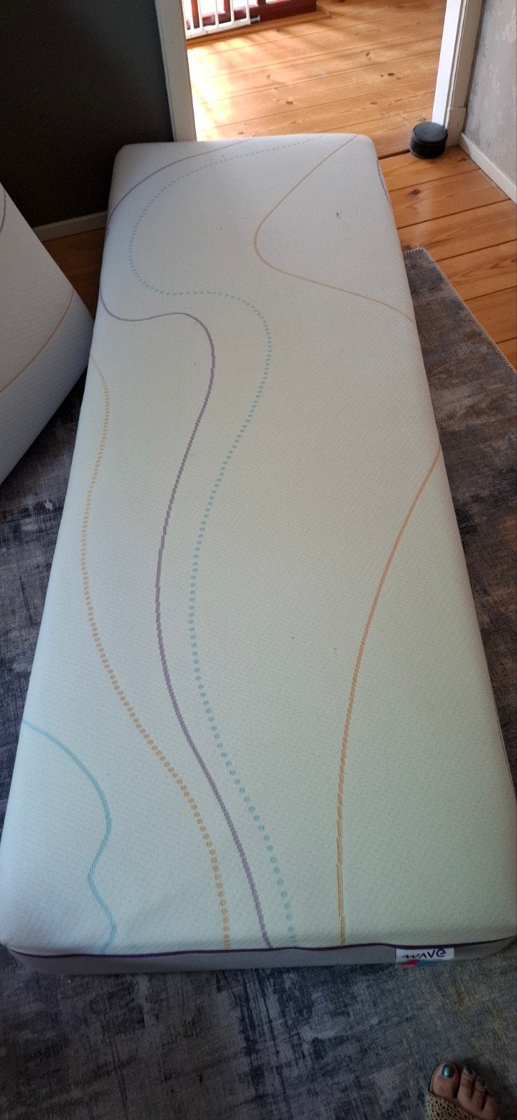 1 persoons matras, mline wave, Gebruikt, Ophalen of Verzenden, 200 cm, Eenpersoons