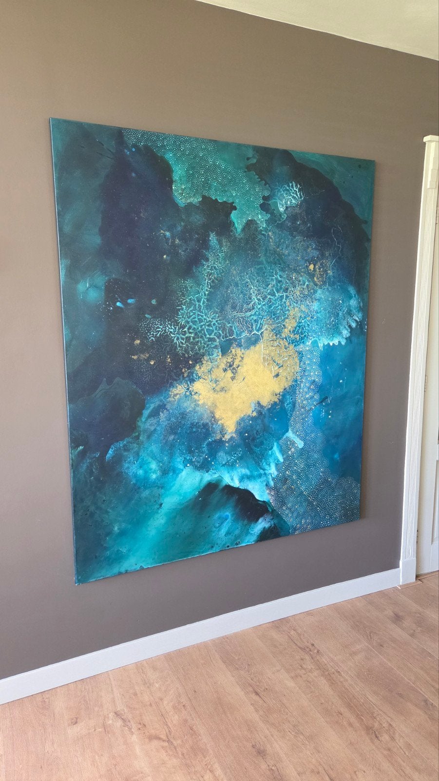 Abstract Schilderij Birgit Bemers Ocean - Kunstwerk, Ophalen