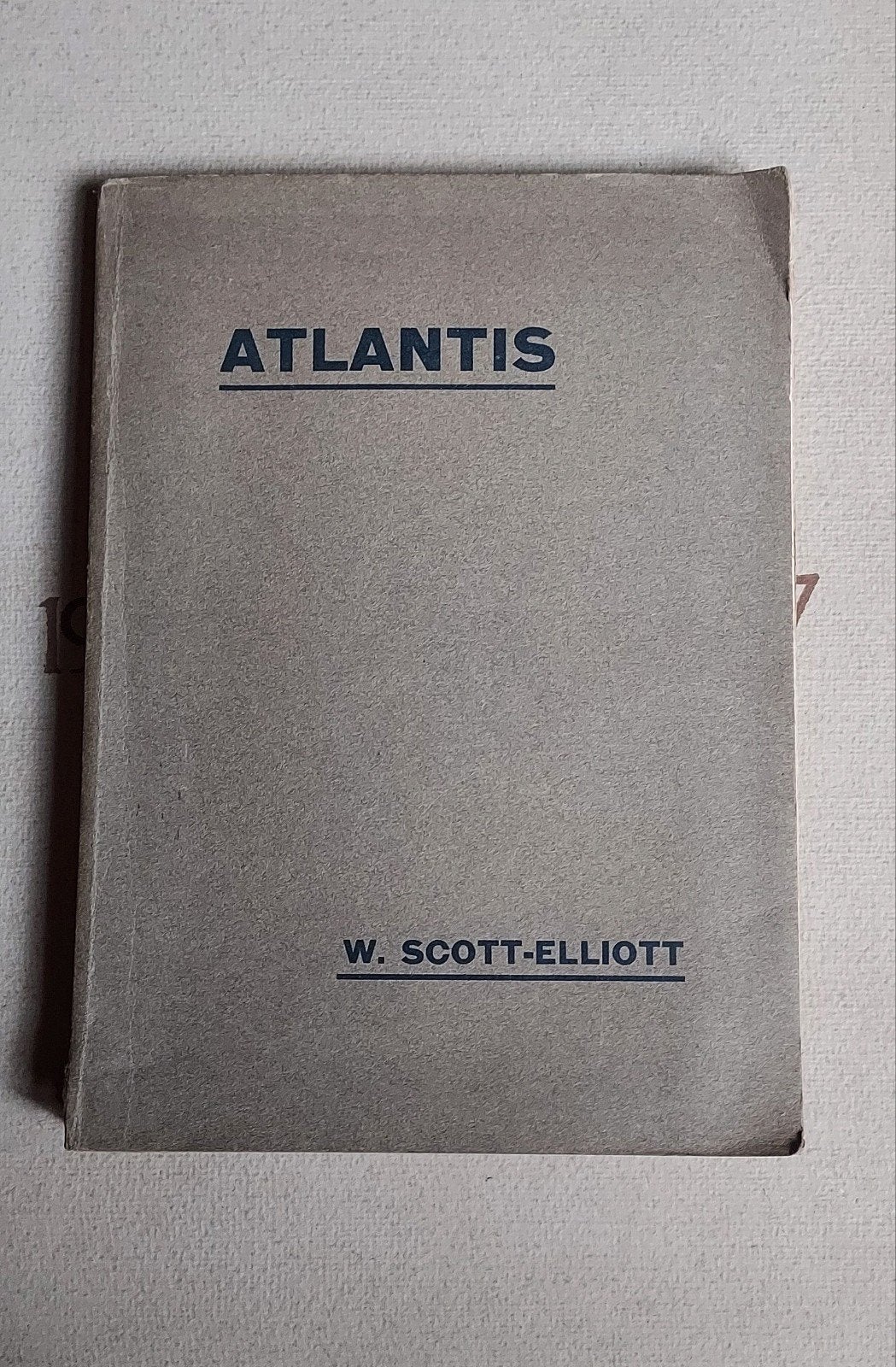 Atlantis (1909) - W. Scott-Elliott (Compleet met 4 kaarten!), Ophalen of Verzenden, Gelezen, Tarot of Kaarten leggen, Overige typen