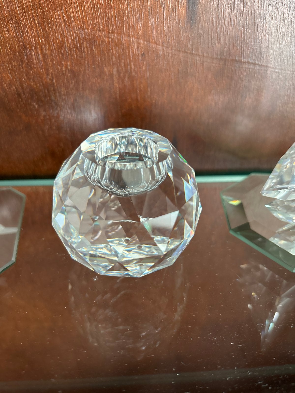 Swarovski Kaarsenstandaard - Kristallen Kandelaar, Ophalen, Overige materialen, Wit, Zo goed als nieuw