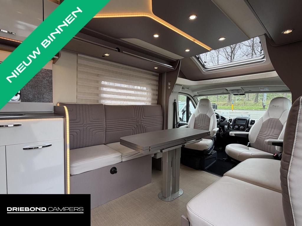 Bürstner 680 TD Harmony Line 9T-Automaat Hefbed Luifel Zonn, Caravans en Kamperen, Campers, Automaat, Airconditioning, Airbags