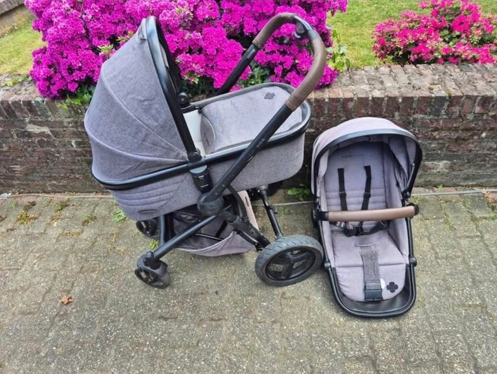Kidsriver Combiwagen met reiswieg en zitje, Ophalen, X, X, X