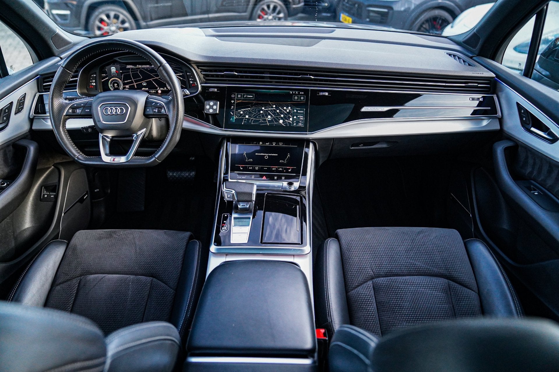 Audi Q7 55 TFSI e Quattro Pro Line Plus | Laser Led | BTW 21, Automaat, Dealer onderhouden, Verwarmde buitenspiegels, Gebruikt