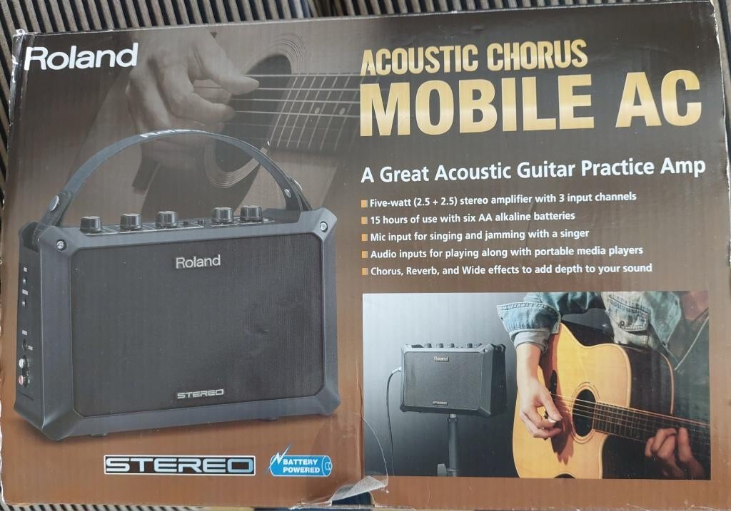 t.k. Roland Ac Chorus Mobile AC, Ophalen, Zo goed als nieuw, Gitaar, Minder dan 50 watt