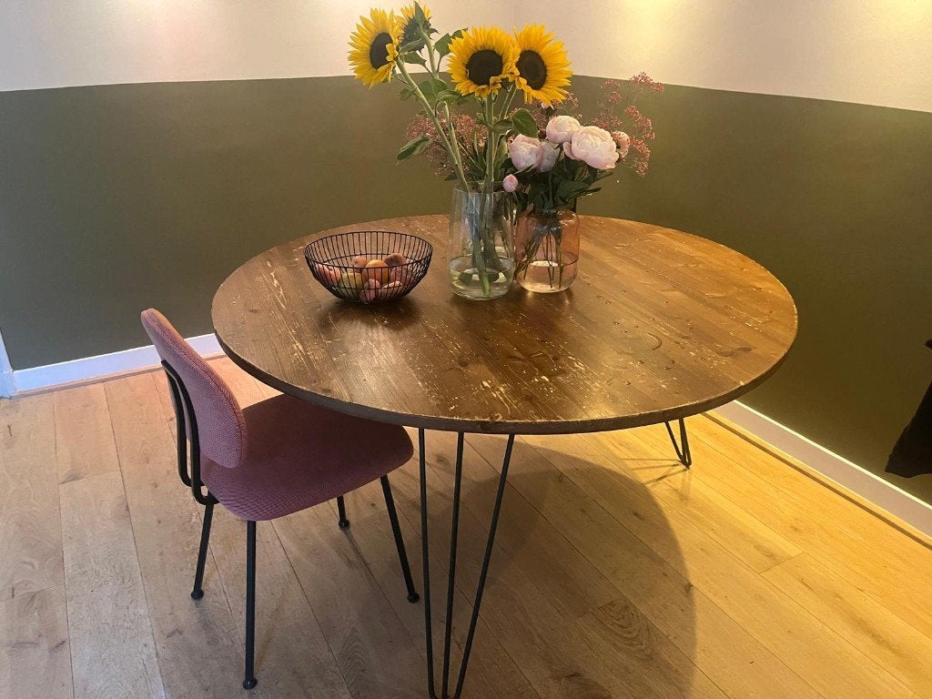 D-Bodhi ronde tafel 140cm, Ophalen, Gebruikt, Rond, Vier personen