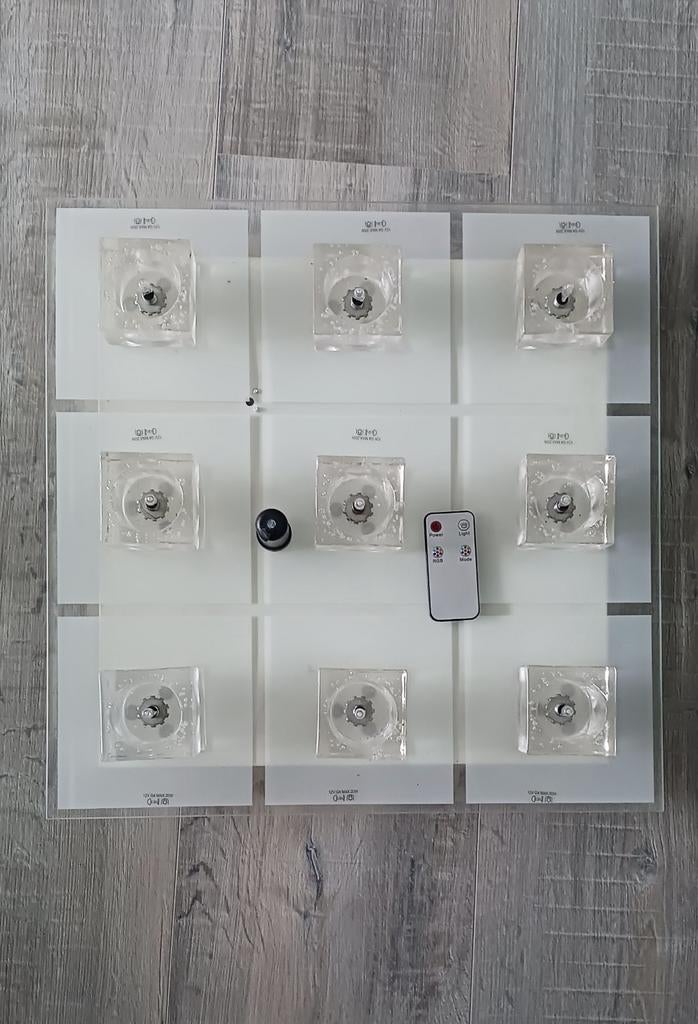Moderne LED Plafondlamp met Afstandsbediening, Huis en Inrichting, Lampen | Plafondlampen, Ophalen of Verzenden, Zo goed als nieuw