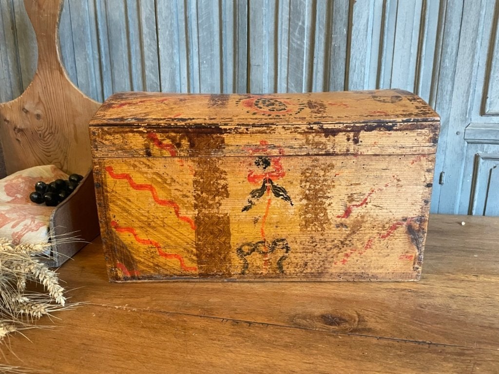 Bruidskist Bridalchest Verzamelkist Kistje Frans antiek, Antiek en Kunst, Ophalen of Verzenden
