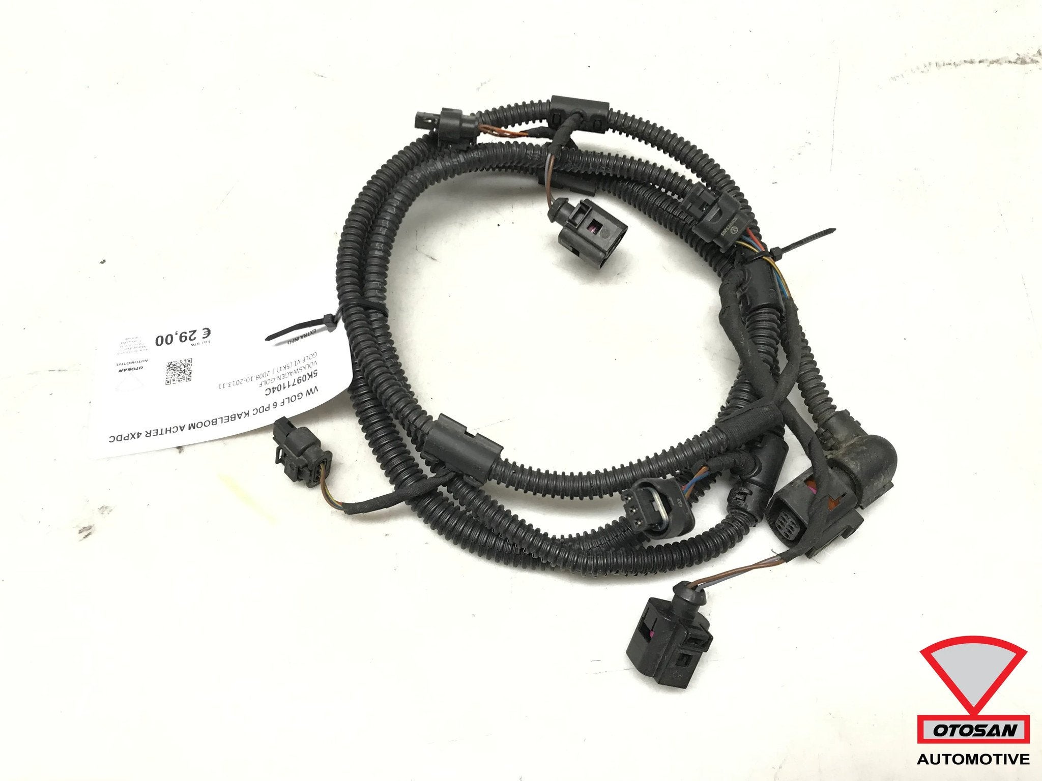 VW Golf 6 Parkeersensor Kabelboom Achter 4xPDC 5K0971104C