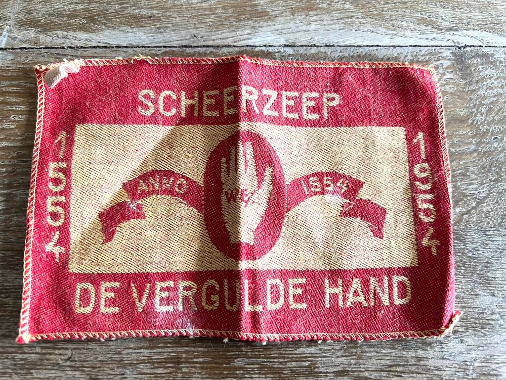 DE VERGULDE HAND SCHEERZEEP RECLAME, Ophalen of Verzenden, Gebruikt, Reclamebord