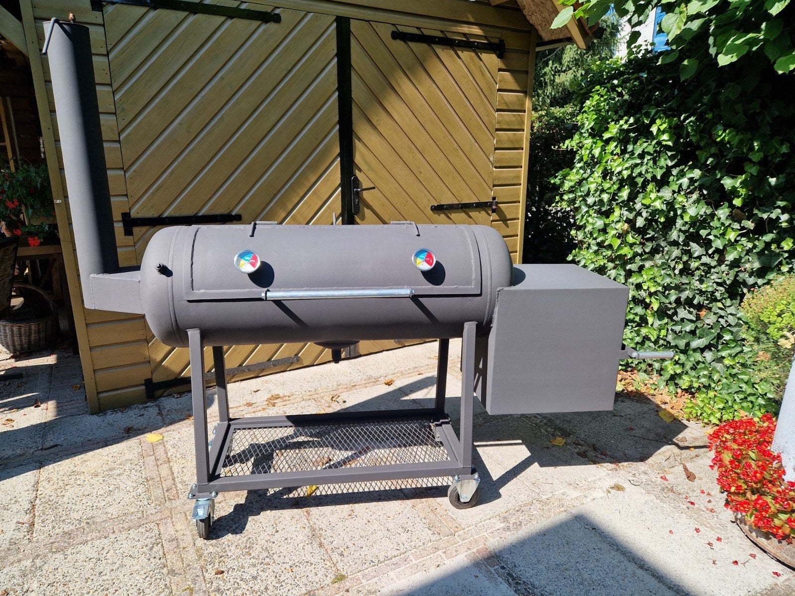 Smoker, Tuin en Terras, Houtskoolbarbecues, Zo goed als nieuw, Ophalen