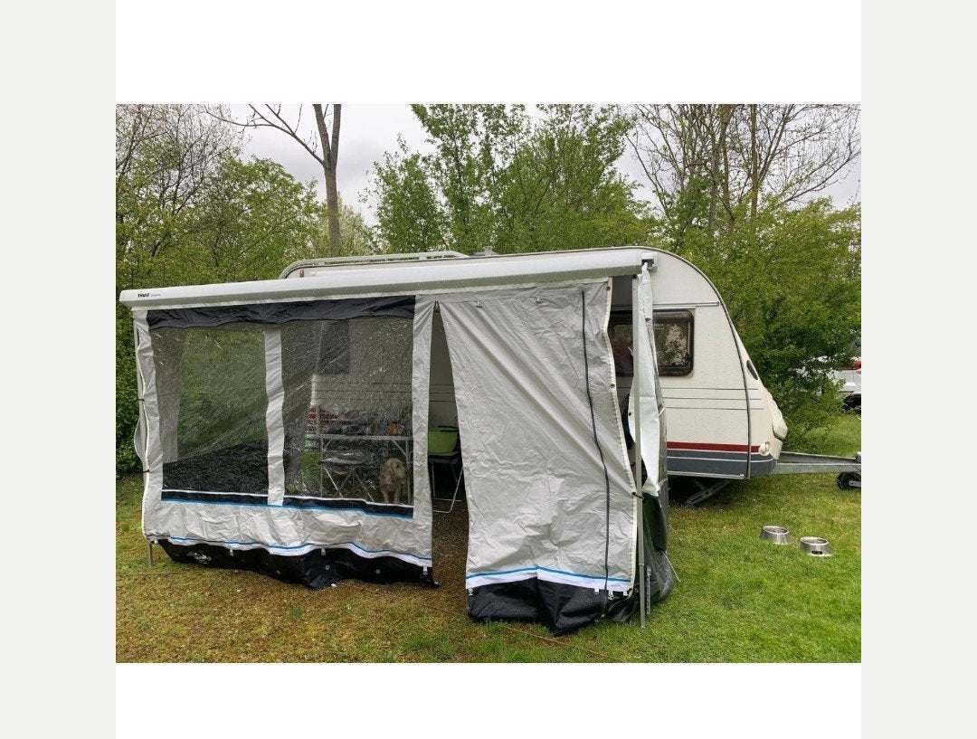Obelink Queen front 330 voor aan de Thule luifel, Caravans en Kamperen, Ophalen of Verzenden, Zo goed als nieuw