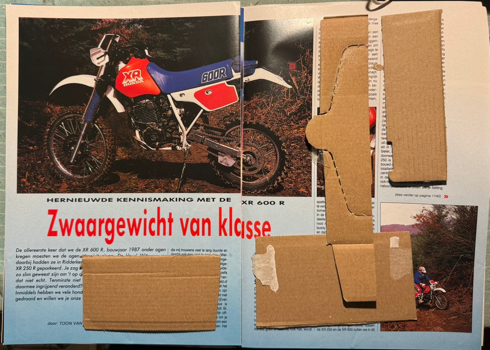 Verslag 1987 Honda XR600R, Verzamelen, Verzenden, Zo goed als nieuw, Motoren