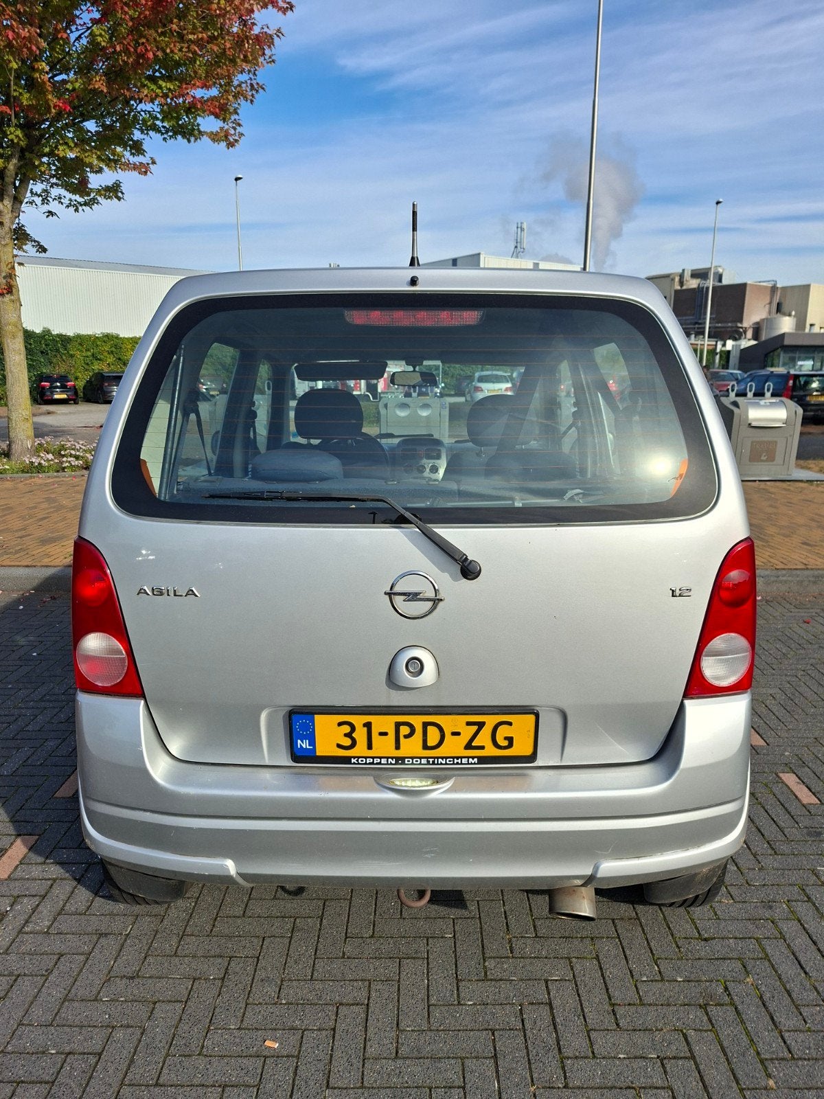 Opel Agila 1.2 I 16V 2004 Grijs, Auto's, Voorwielaandrijving, Origineel Nederlands, Handgeschakeld, Particulier