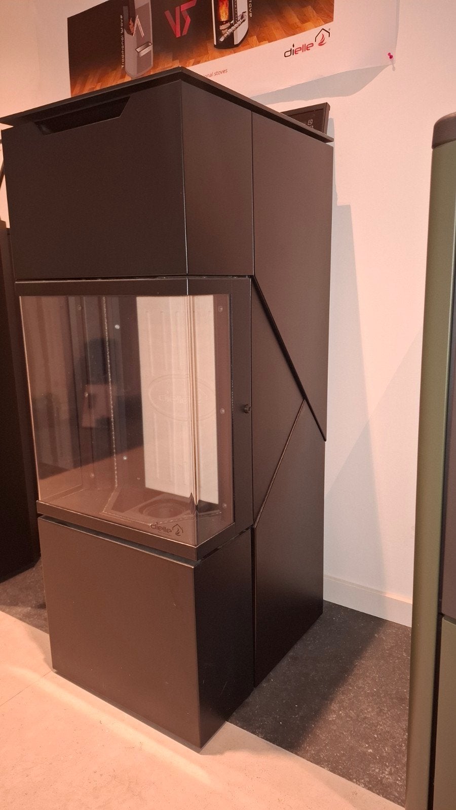 Nieuwe Dielle Meastrale 3-zijdige pelletkachel 8kw, Ophalen of Verzenden, Nieuw, Vrijstaande haard, Overige soorten