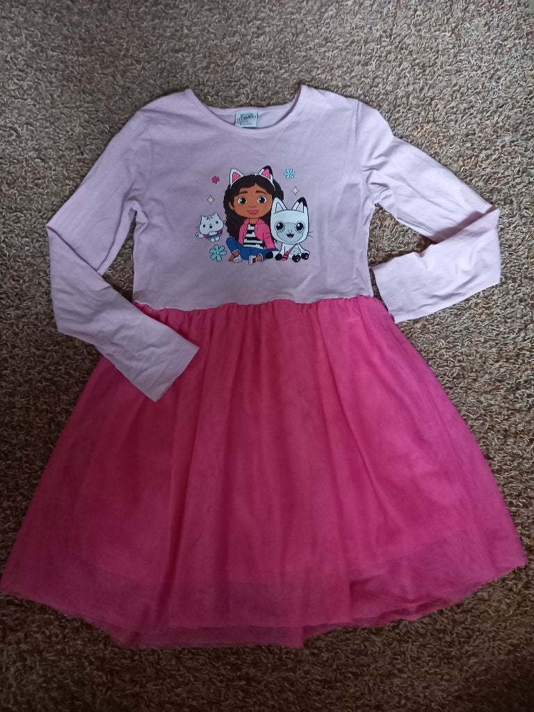 Meisjes jurk Gabby's Dollhouse maat 128, Ophalen of Verzenden, Gebruikt, Maat 128