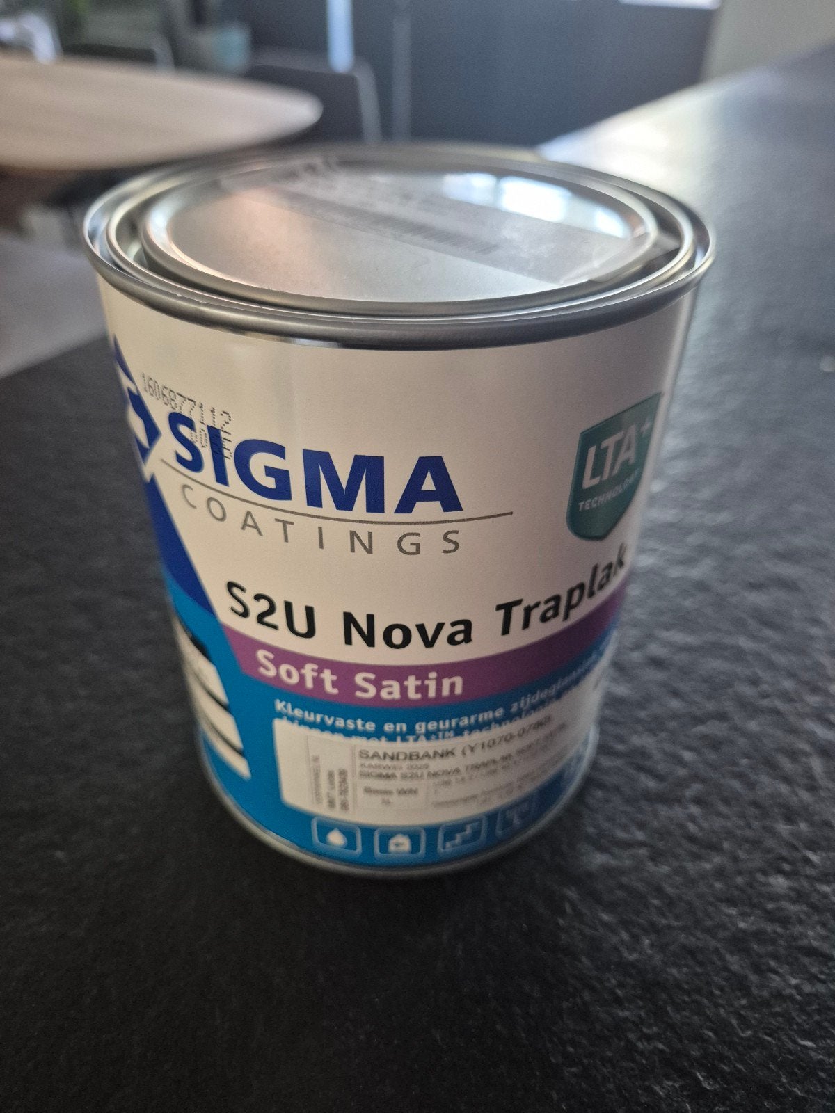 Nieuwe Sigma S2U Nova Traplak Soft Satin Sandbank, Doe-het-zelf en Verbouw, Verf, Beits en Lak, Ophalen
