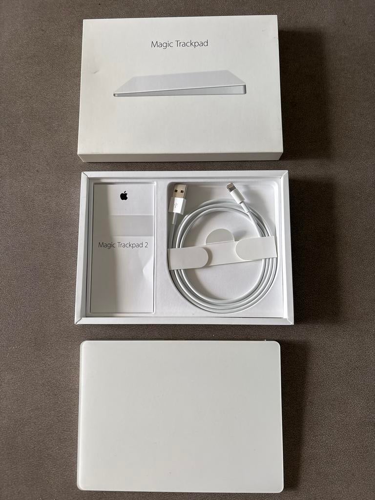 Apple Magic Trackpad 2 compleet, Computers en Software, Muizen, Ophalen of Verzenden, Zo goed als nieuw, Draadloos, Trackpad