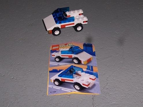 Lego klassieker raceauto 2880, Ophalen of Verzenden, Zo goed als nieuw, Complete set, Lego
