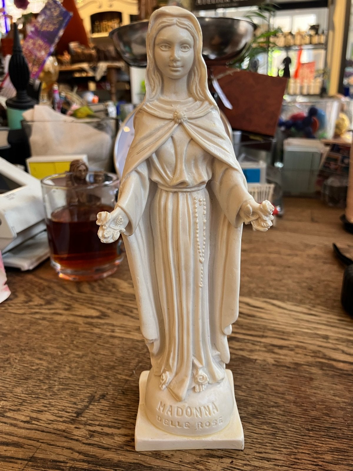 Madonna Delle Rose Beeldje - Religieuze Decoratie, Ophalen of Verzenden
