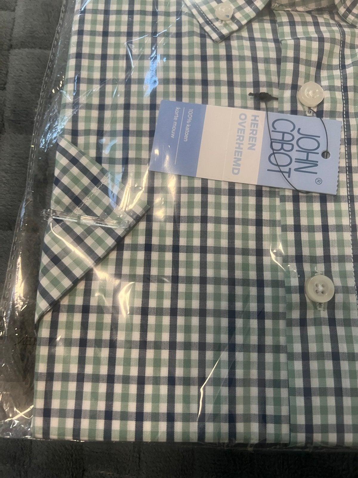 John Cabot Geruit Overhemd XXL - Nieuw in Verpakking, Ophalen of Verzenden, Nieuw, Meerkleurig, Overige halswijdtes