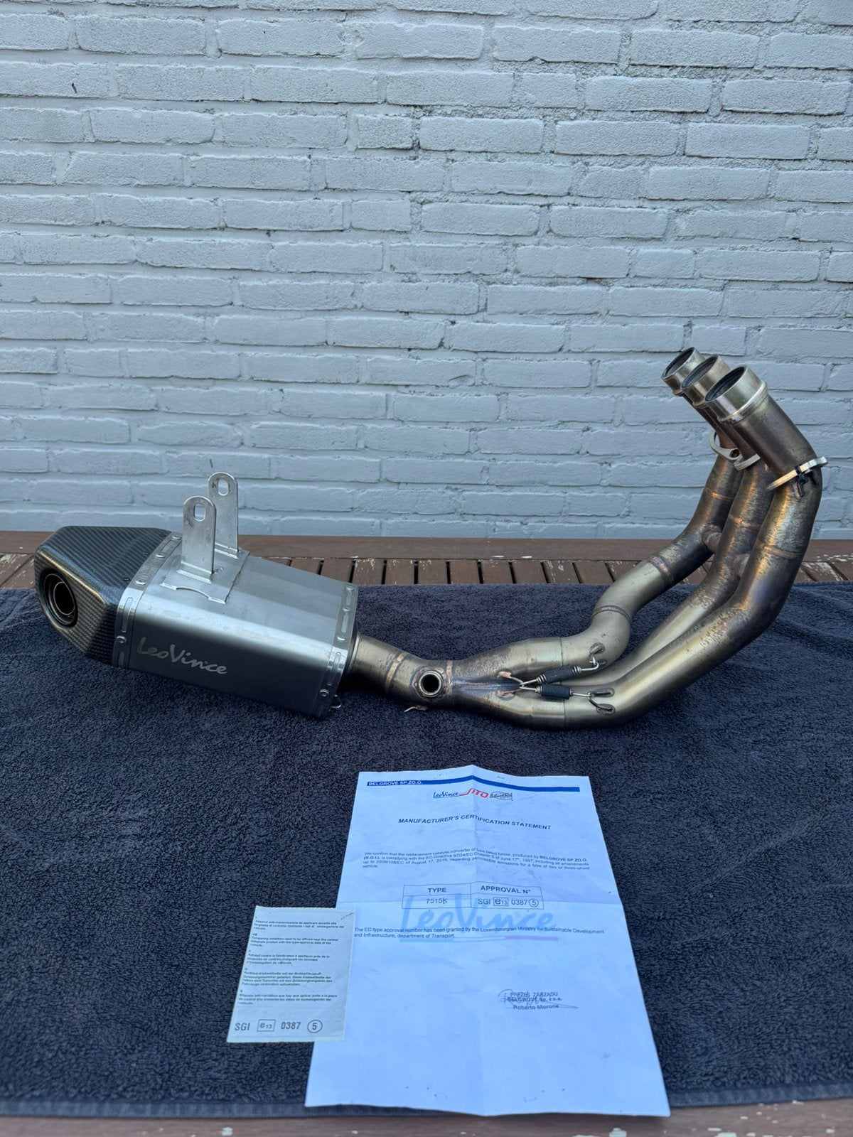 Leo Vince Underbody uitlaat Yamaha MT-09 FZ-09, Ophalen, Gebruikt
