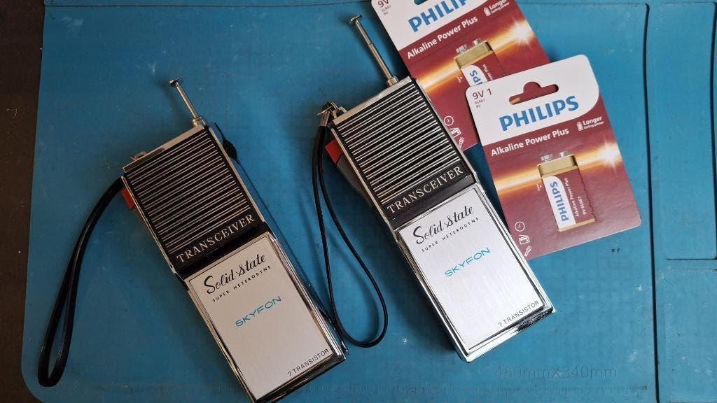 Skyfon Walkie Talkie set 27MC  vintage jaren '70, Ophalen, Minder dan 2 km, Info@goekopeautoradio.nl, Skyfon