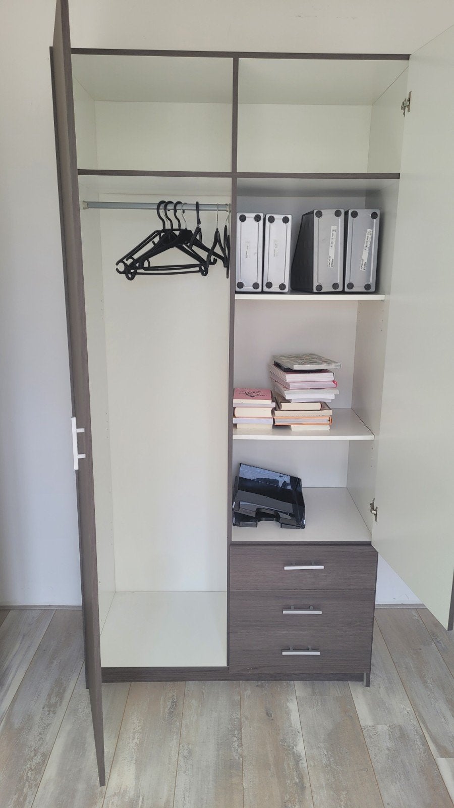 Kledingkast 99x200x51 cm met hang- en legruimte, Huis en Inrichting, Kasten | Kledingkasten, Ophalen, 200 cm of meer, 50 tot 100 cm