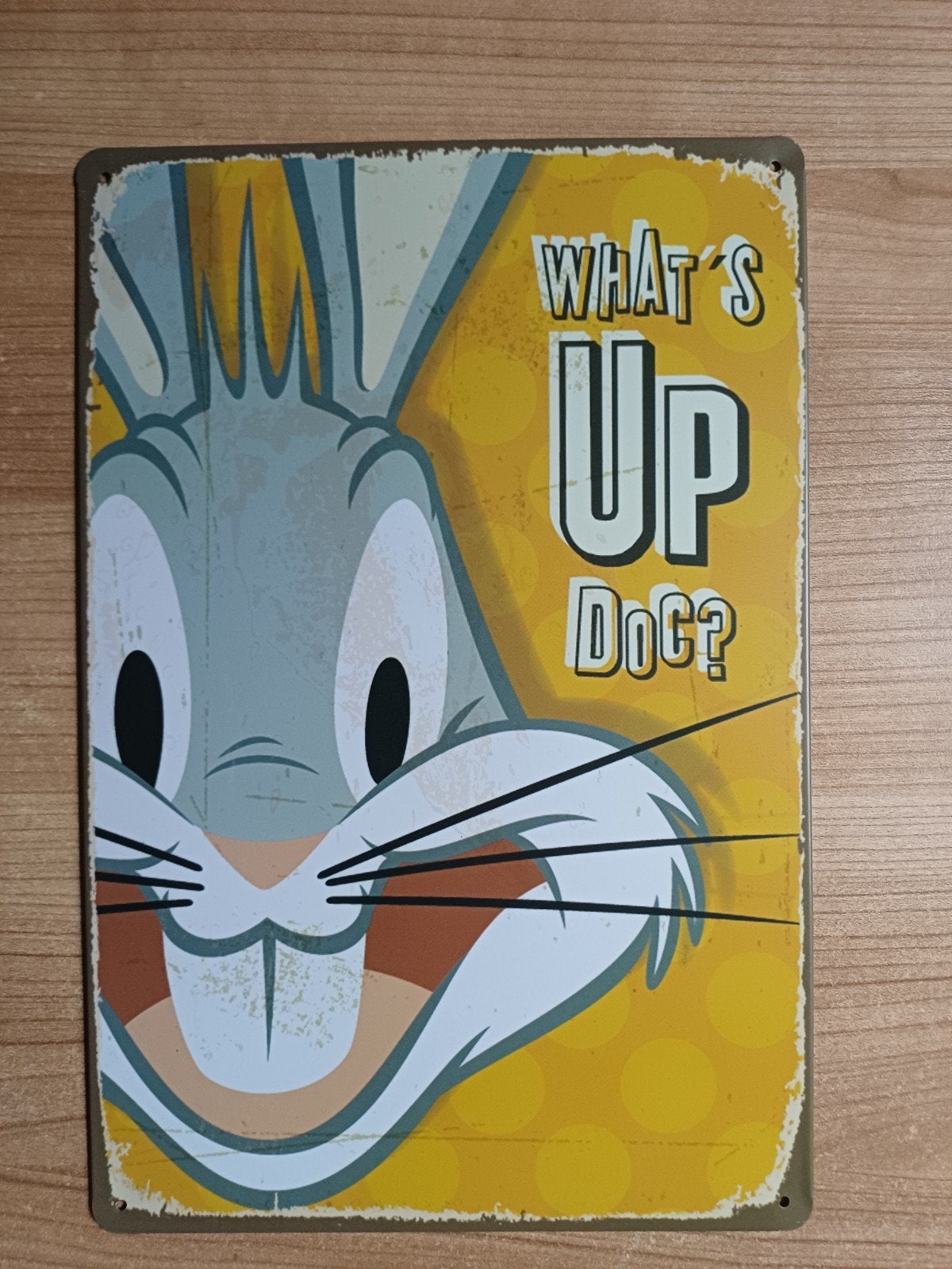 looney tunes metalen poster, Ophalen, Zo goed als nieuw