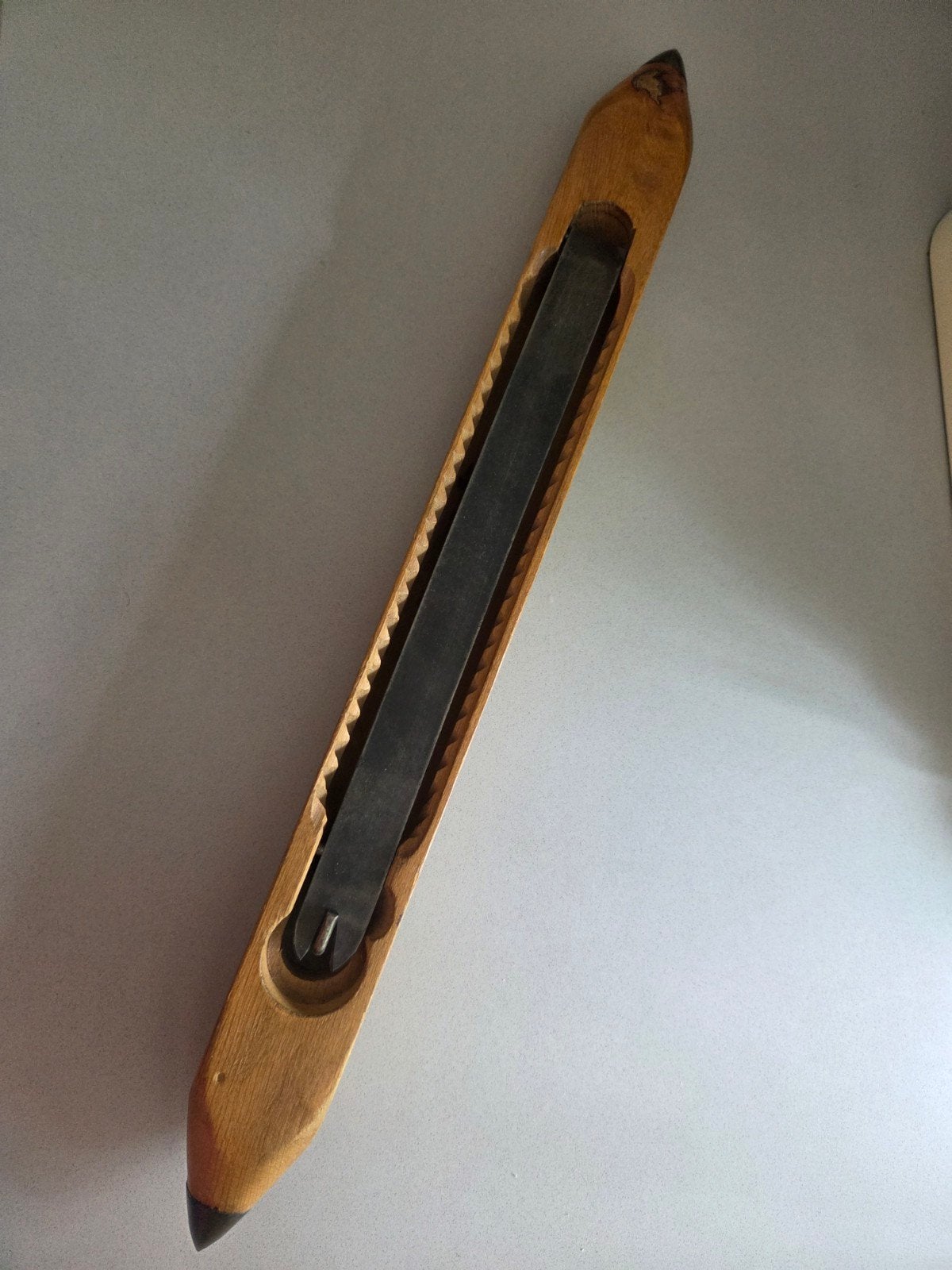 vintage houten schietspoel, Ophalen of Verzenden