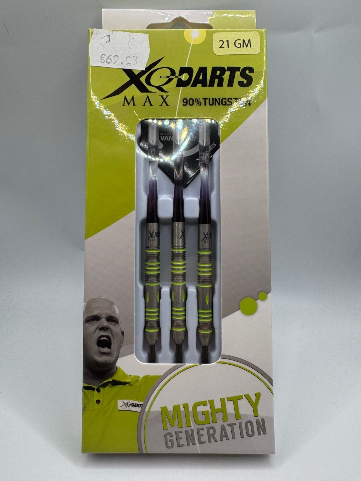 Xqmax Mighty Michael van Gerwen 21 Gram Dartpijlen, Ophalen of Verzenden, Zo goed als nieuw, Nvt, Pijlen