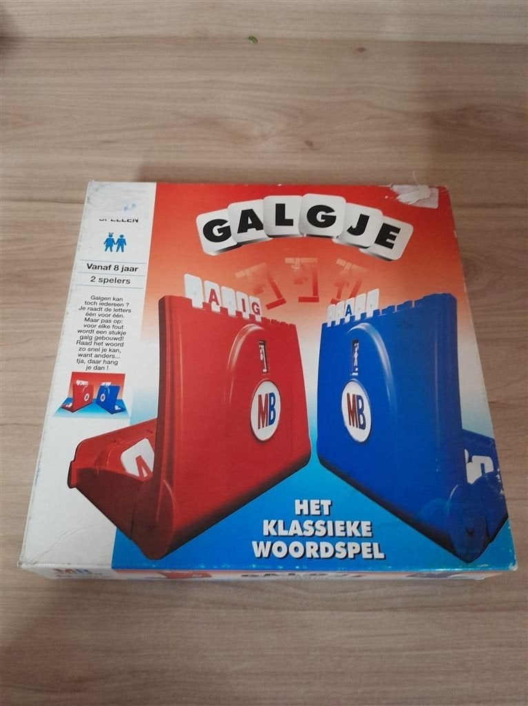 galgje met twee bakjes - s4959