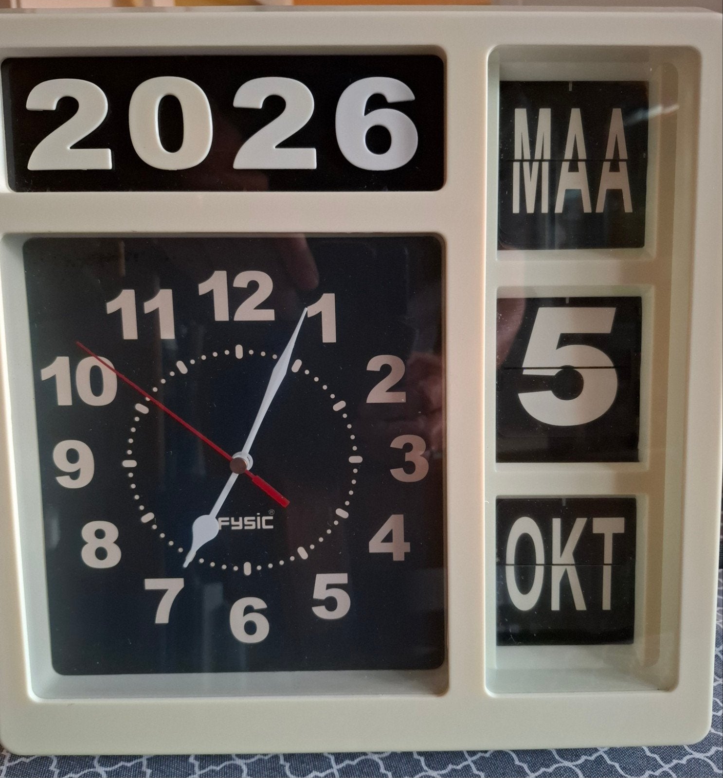 ouderen- of dementieklok, Ophalen, Wit, Analoog, Modern