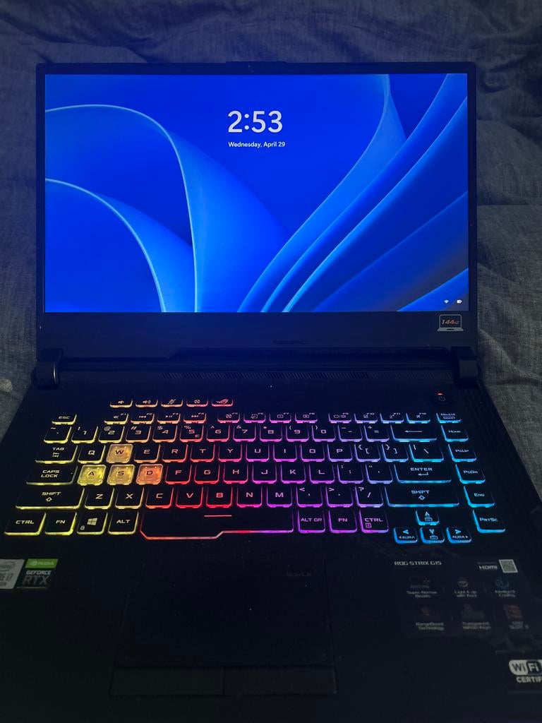 ASUS ROG Strix G15 Gaming Laptop - Intel i7, RTX 2070, 144Hz, Computers en Software, Windows Laptops, Zo goed als nieuw, 15 inch