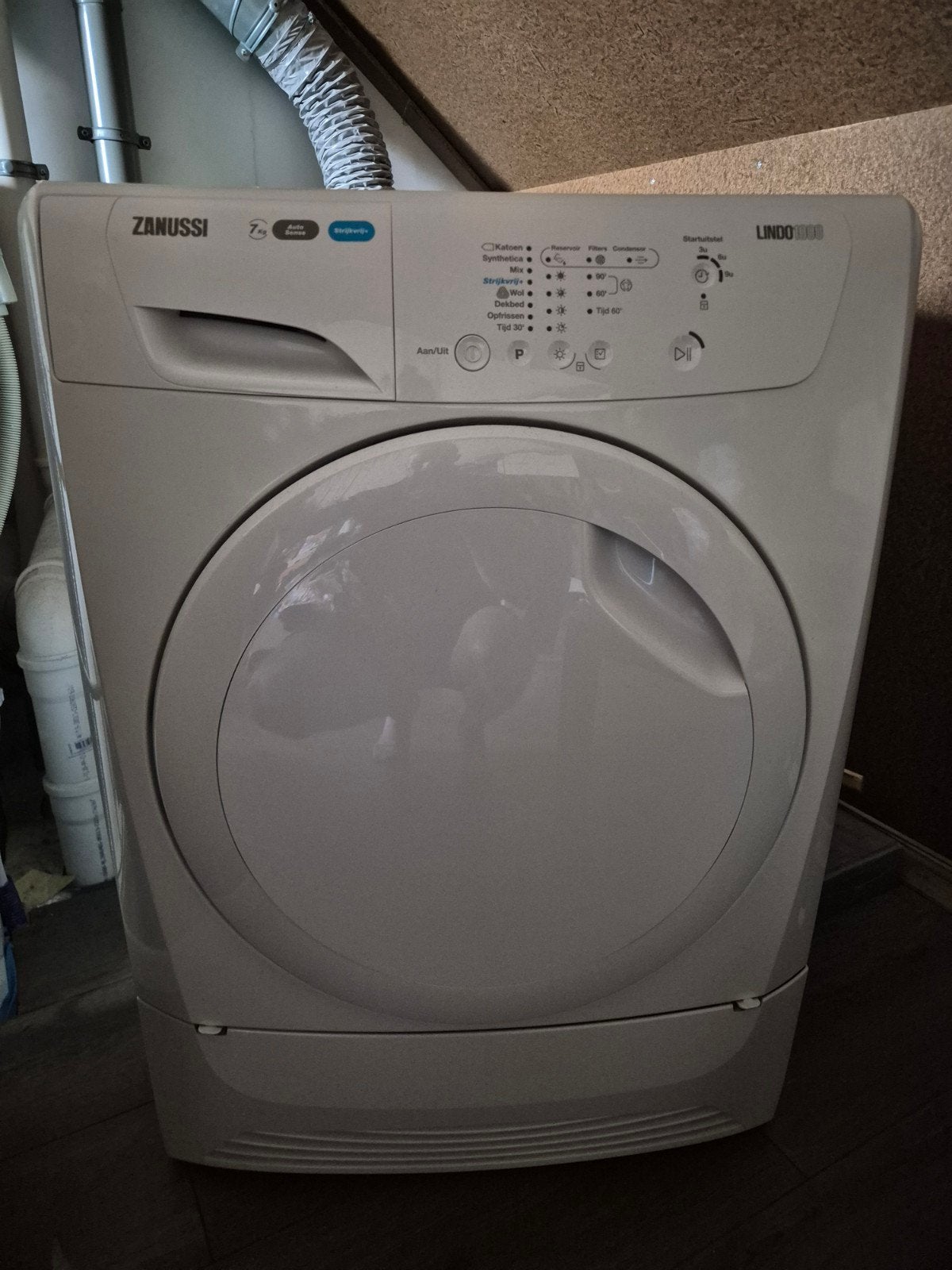 Zanussi Lindo 1000 Condensdroger 7kg, Ophalen