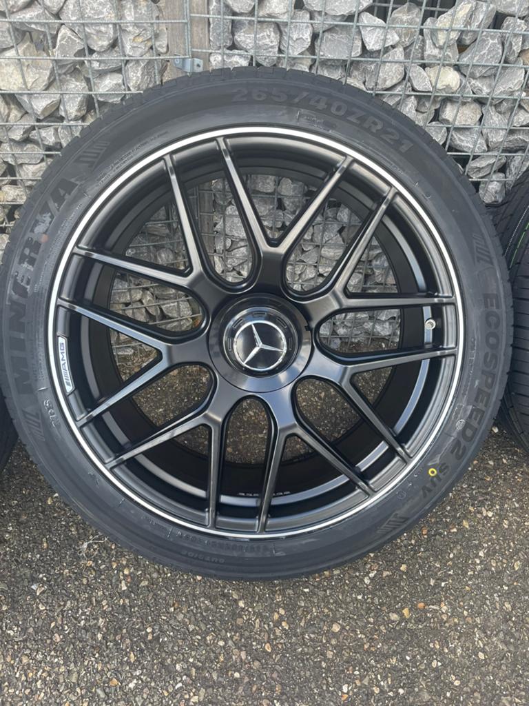 21 inch Mercedes GLC AMG velgen 5x112 + zomerbanden, Velg(en), Nieuw, Personenwagen, Zomerbanden