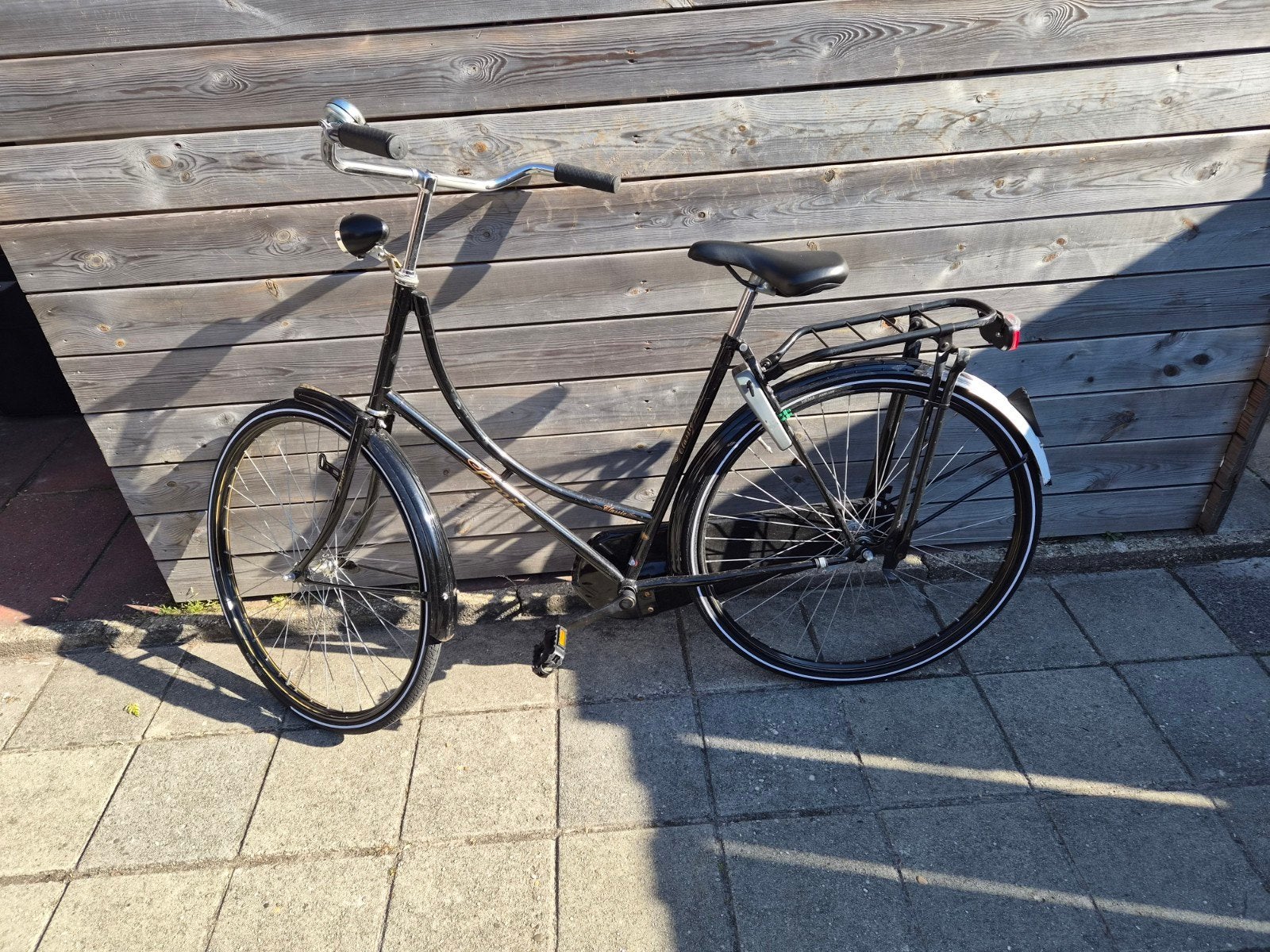 oma fiets dames 28", 50 tot 53 cm, Ophalen, Gebruikt, Terugtraprem