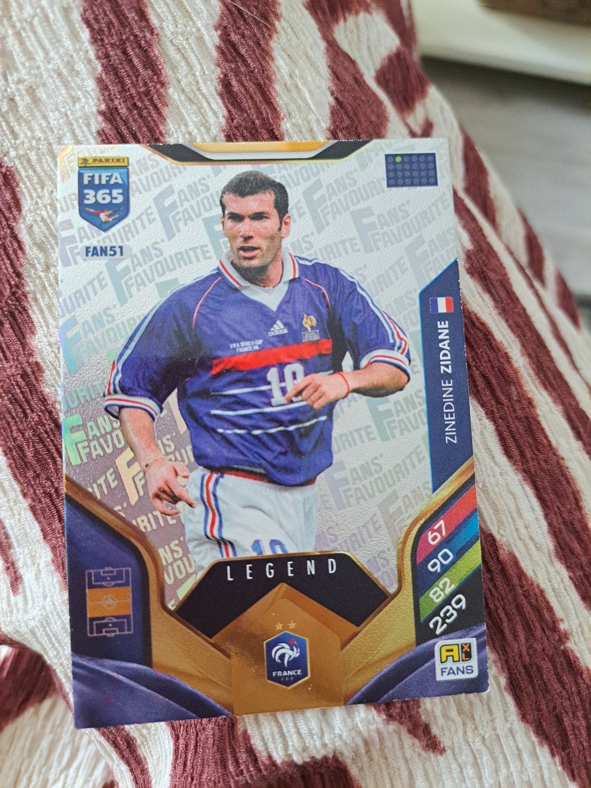 Zinedine Zidane Panini FIFA 365 Legend Spelerskaart, Ophalen of Verzenden, Zo goed als nieuw, Buitenlandse clubs, Spelerskaart