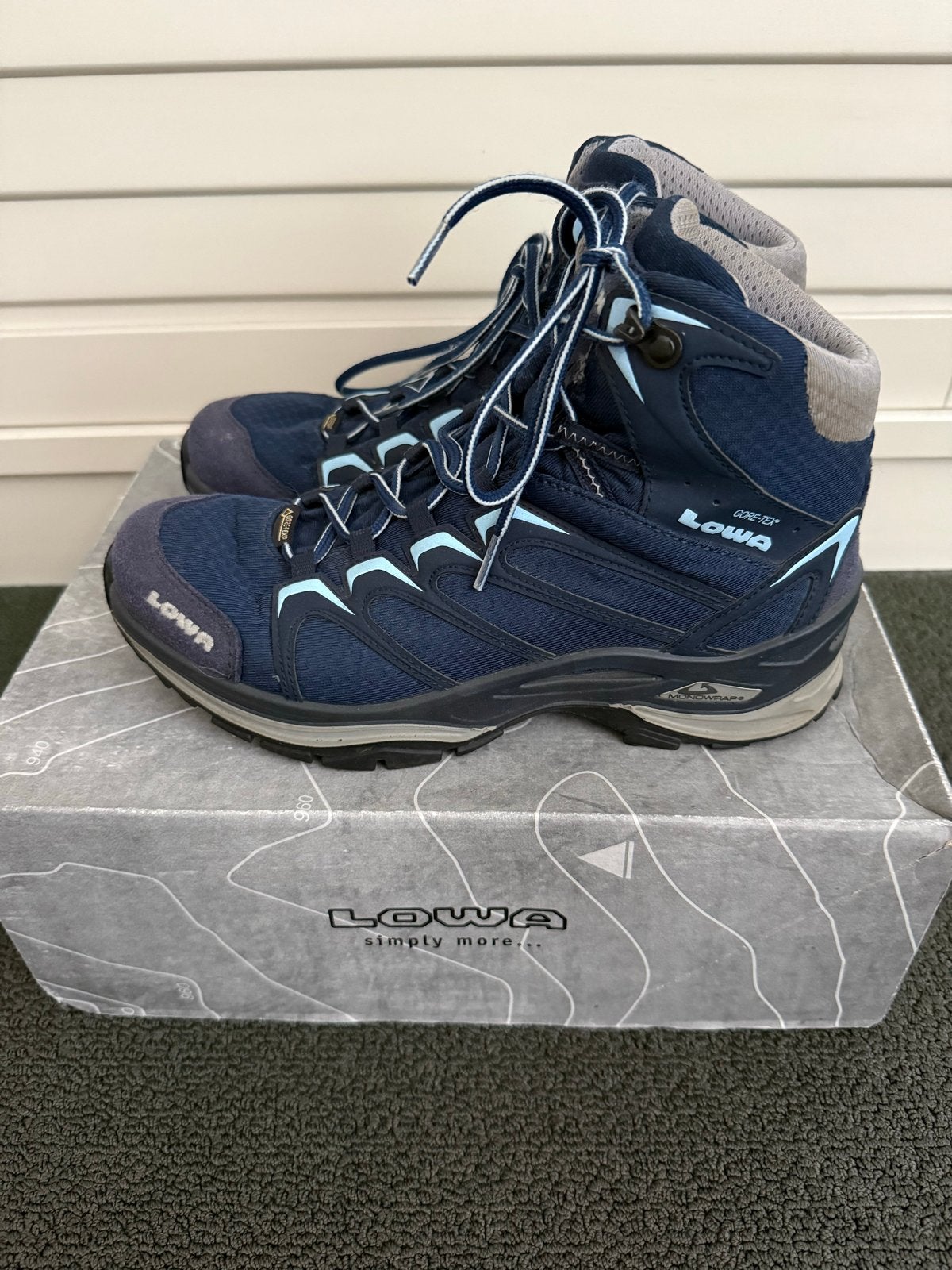 Lowa INNOX GTX MID WS Dames Wandelschoenen Maat 38 Blauw, Ophalen of Verzenden, Zo goed als nieuw, Schoenen