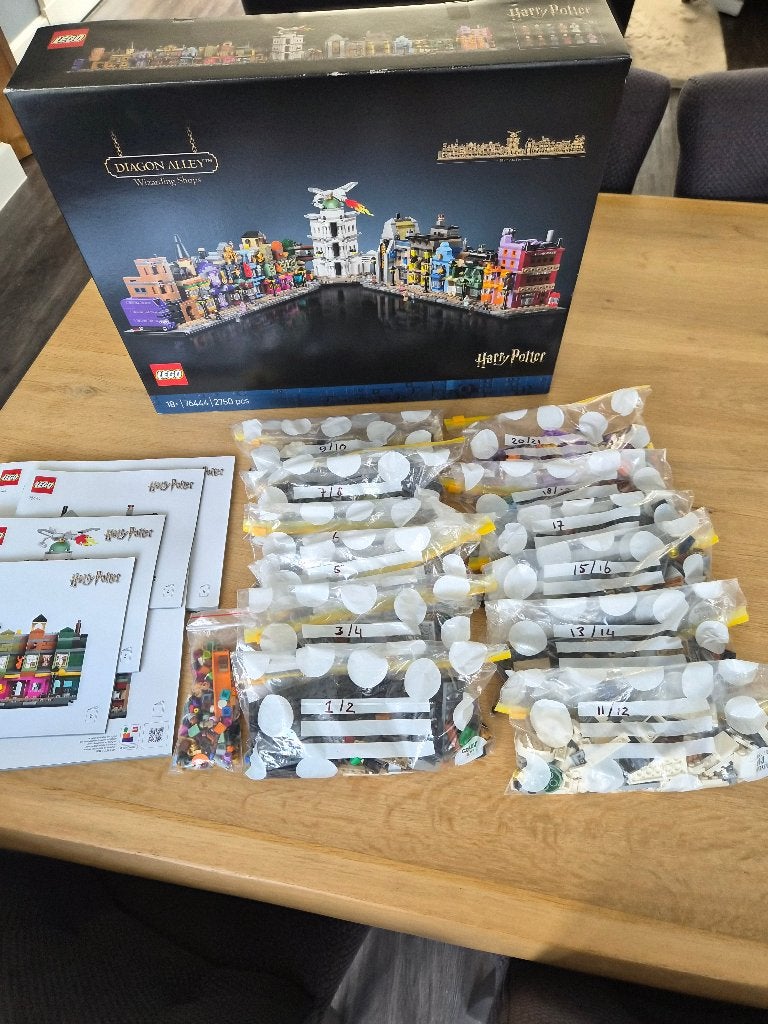 Lego Harry Potter De Wegisweg tovenaarswinkels 76444, Lego, Harry Potter, Ophalen of Verzenden, Zo goed als nieuw