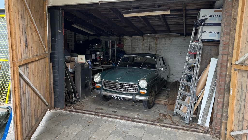 Peugeot 404 1.6 1972 Groen, Achterwielaandrijving, 4 cilinders, 1600 cc, Origineel Nederlands