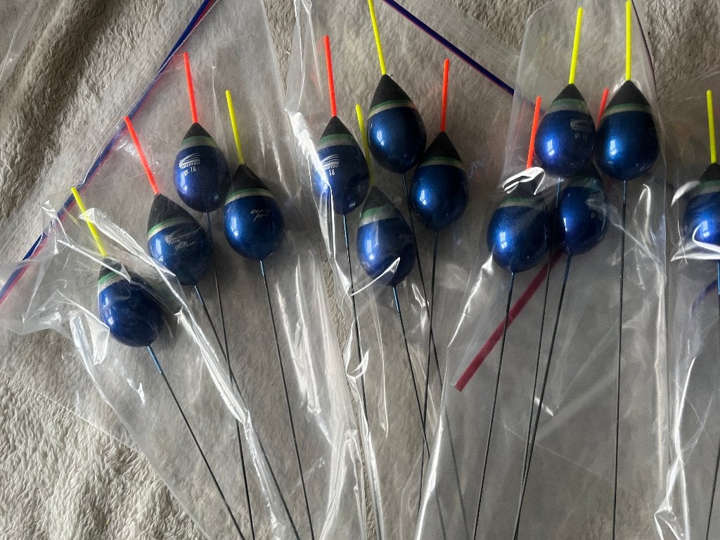 adv 174a / NIEUW serie 20 dobbers TUBERTINI, Watersport en Boten, Ophalen of Verzenden, Nieuw, Dobber of Lood