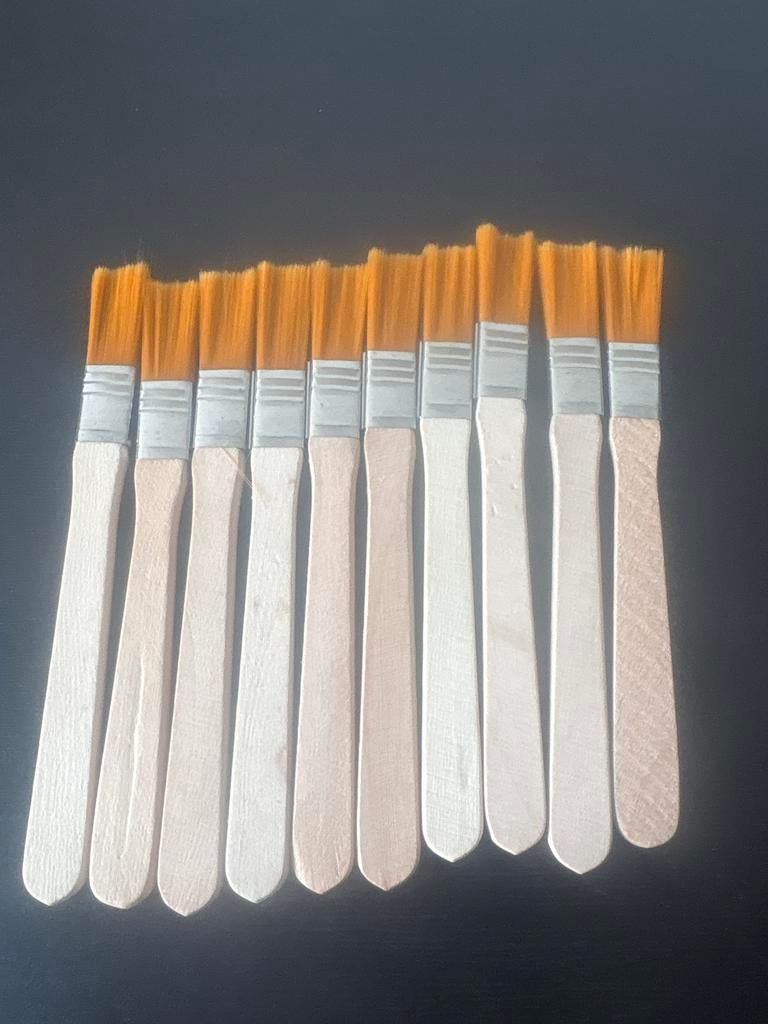 Set van 10 platte penselen voor schilderen, Ophalen of Verzenden, Nieuw, Penseel of Kwast