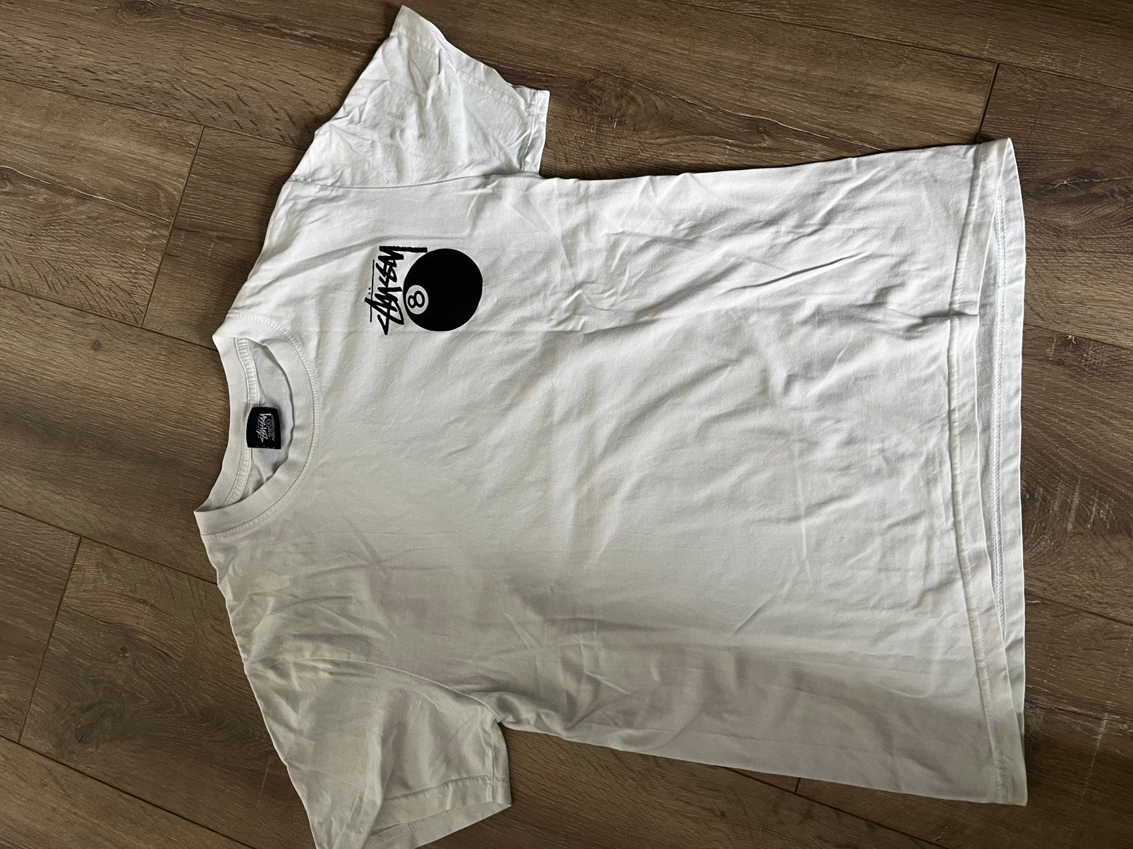 T-shirt stussy, Kleding | Heren, T-shirts, Ophalen of Verzenden, Gedragen, Maat 46 (S) of kleiner, Wit