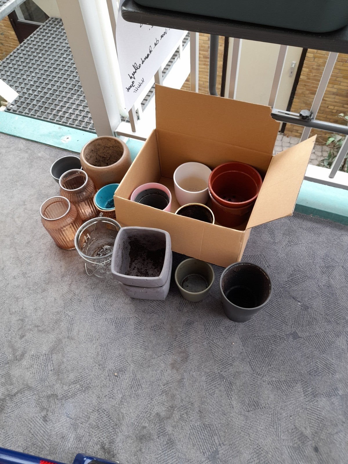Partij bloempotten en vazen, Ophalen, Rond, Binnen, Minder dan 30 cm