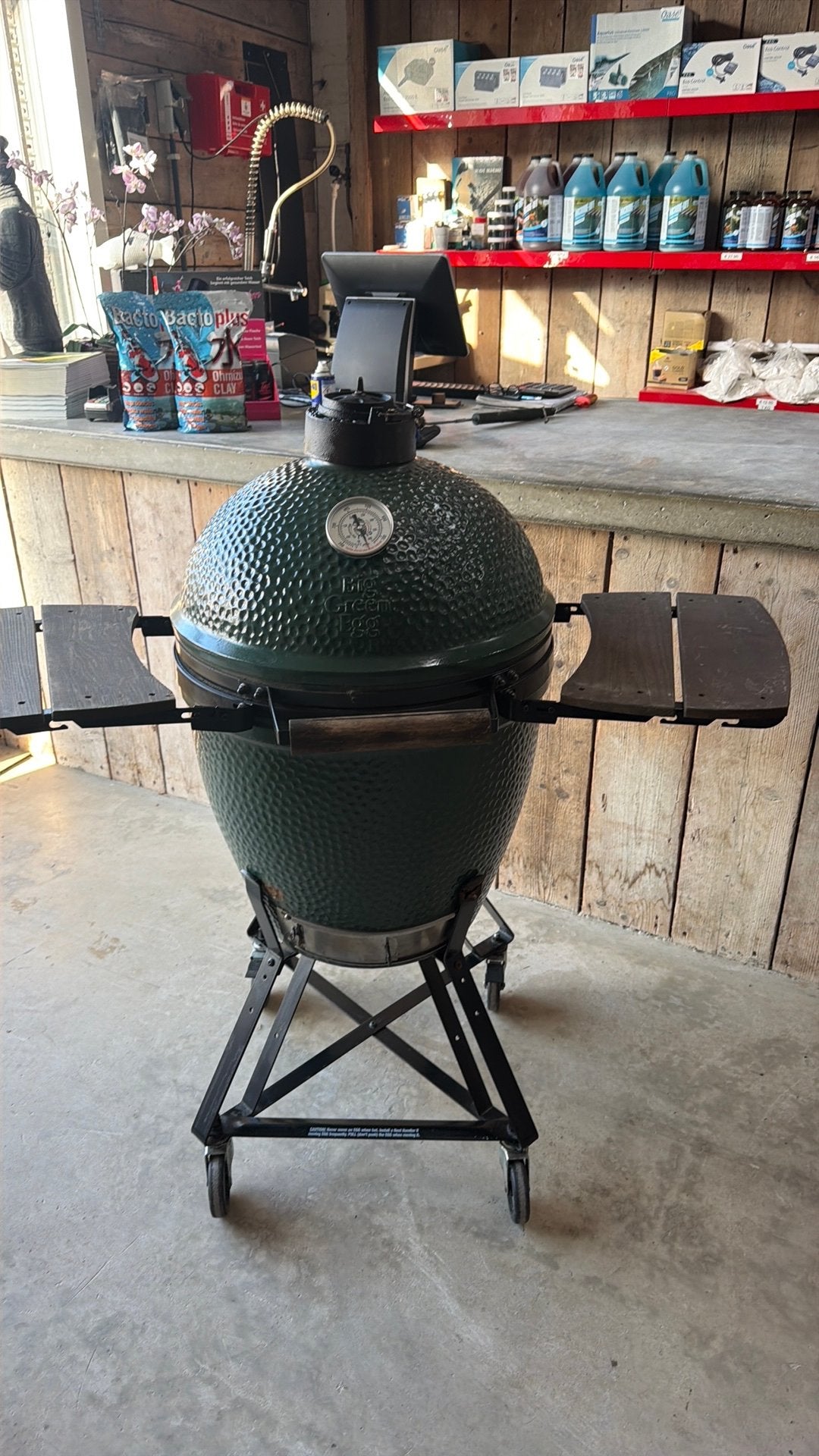 Big Green Egg large BBQ - Zo goed als nieuw, Ophalen, Zo goed als nieuw
