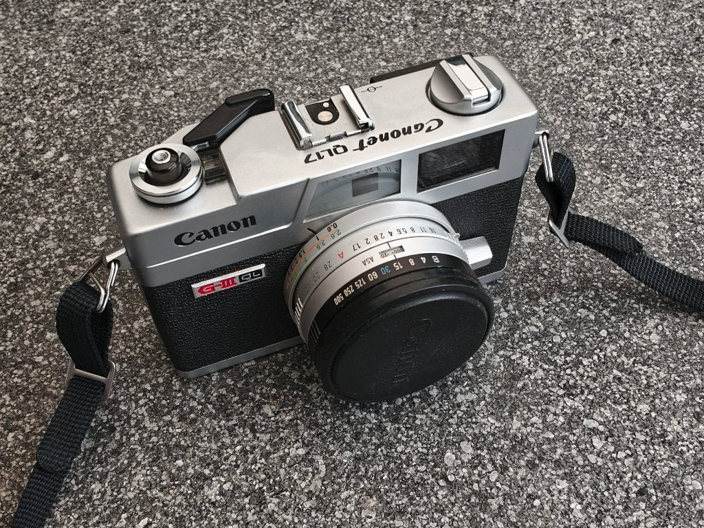 Canon Canonet QL17 G-III Compact Camera, Audio, Tv en Foto, Fotocamera's Analoog, Ophalen of Verzenden, Zo goed als nieuw, Compact