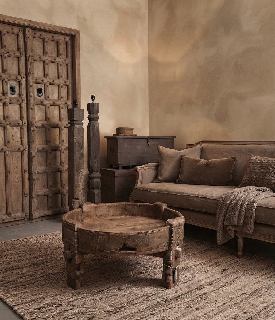 Robuuste stoere chakki tafel, Ophalen